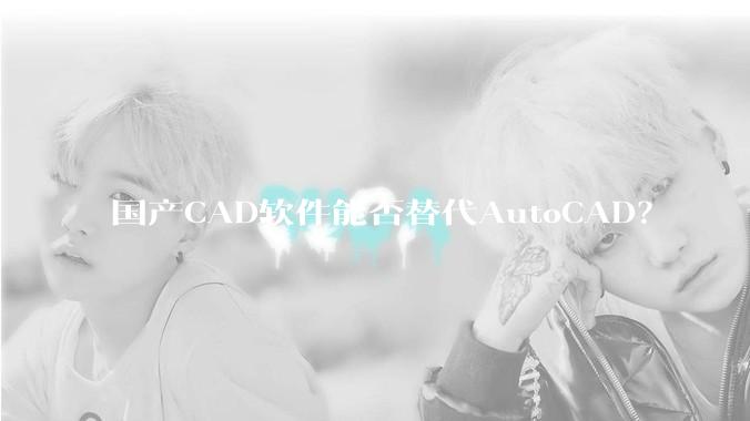 国产CAD软件能否替代AutoCAD？